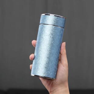 小巧便携茶杯高颜值水杯子 德国IKXO高档纯钛晶钻保温杯男女士时尚