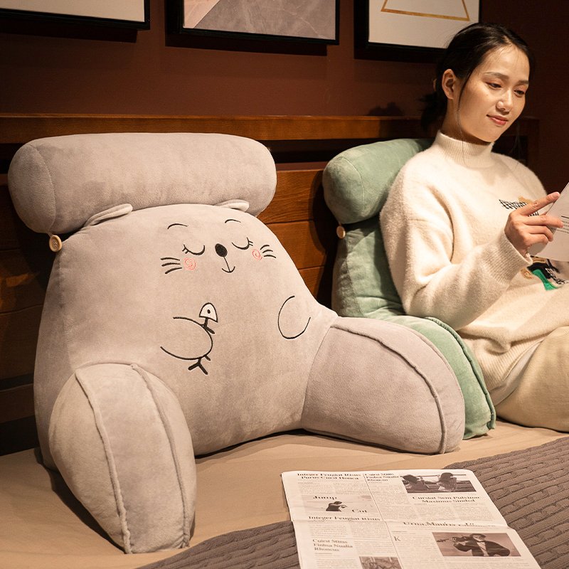 床头靠枕软包大靠背垫床上靠垫枕头抱枕I沙发学生宿舍看书护腰躺