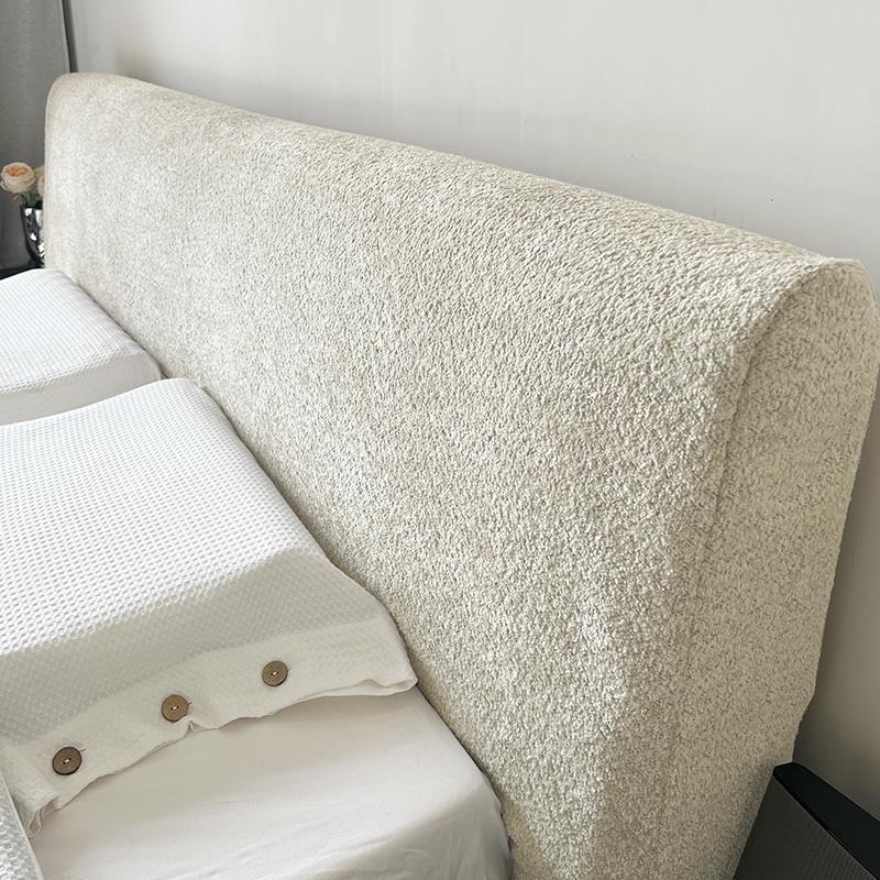 新款3D加厚全包摩登绒面床头套罩靠背通用简约防尘免洗保护罩通用