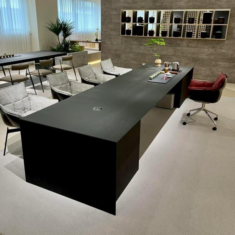 新中式实木茶桌椅组合现代简约轻奢办公室茶室家用泡茶台高端家具