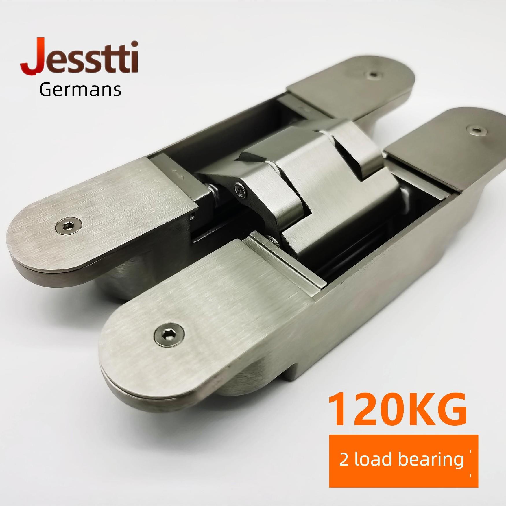 杰斯帝隐藏三维可调暗铰炼 304不锈钢隐形门重型十字铰炼折叠合页