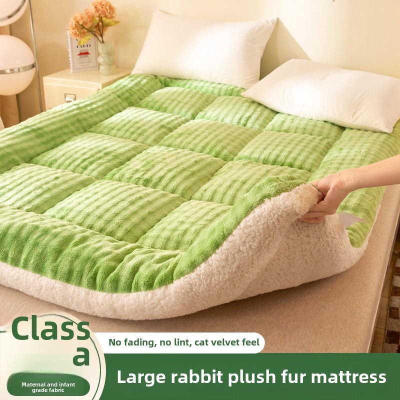 城外彷兔绒床褥牛奶绒保暖床垫秋冬加厚褥子铺底学生宿舍单人软垫