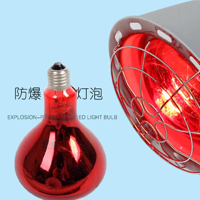 红色理疗灯泡 理疗 红外线 加热取暖灯炮立美容灯式烤灯灯泡防爆