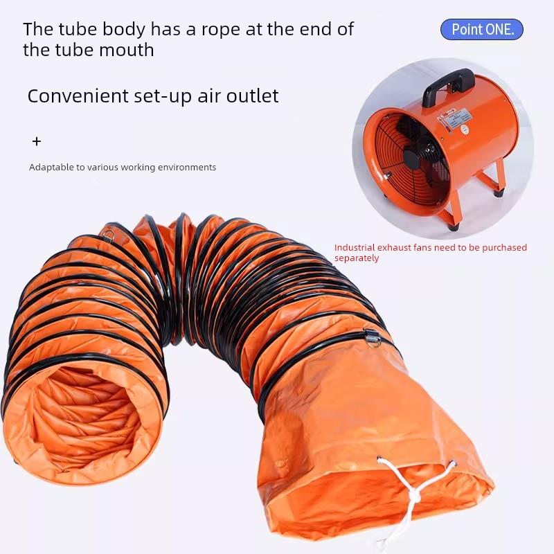 Pvc伸缩通风管工业排风管螺旋排风管船舶排风管农场风机导风管