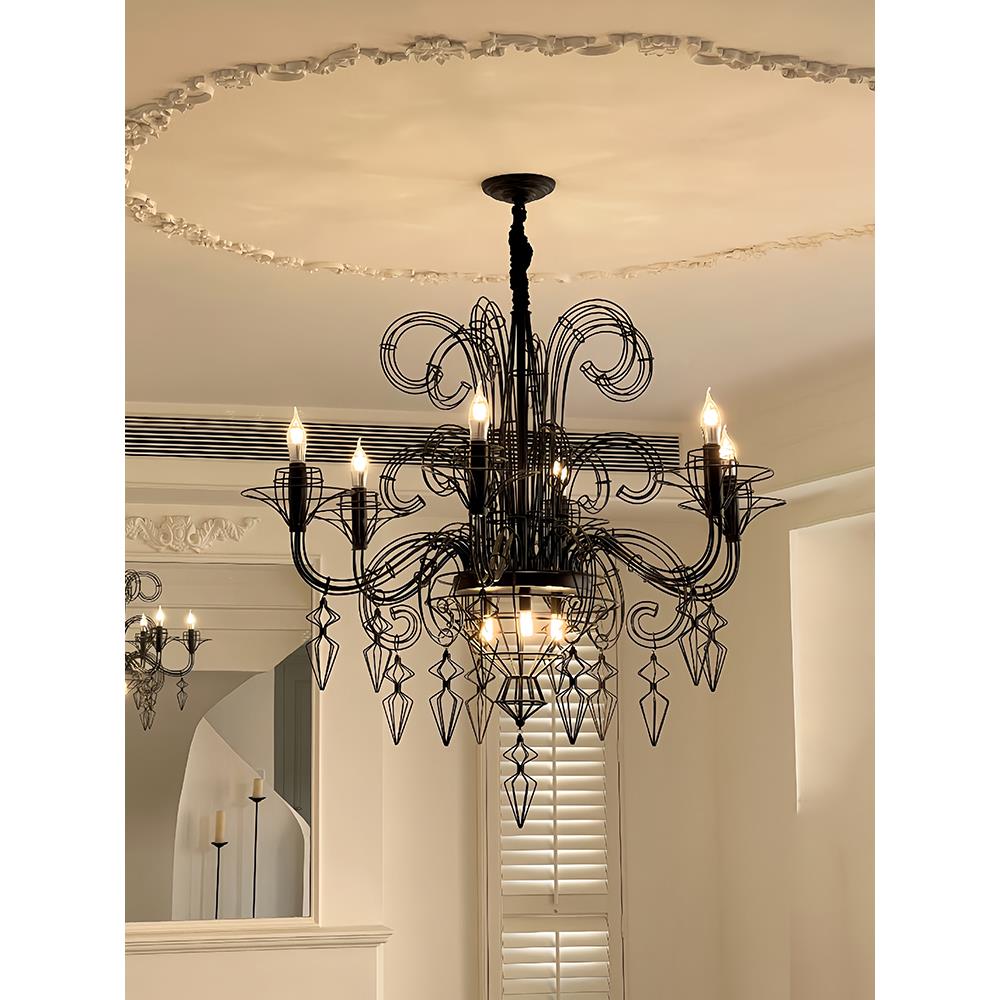 后现代客厅吊灯创意设计师别墅楼梯空现代简单灯高端个性化艺术