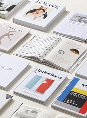 现代家居样板间书房书柜翻页杂志仿真书籍售楼处桌面软装饰品摆件