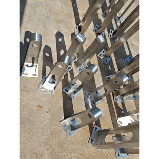 定制201不锈钢雨棚钢梁 304牛腿支架工字 T 刀型学校防坠雨棚牛腿