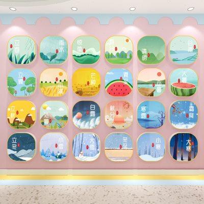 幼儿园二十四节气环创主题墙贴成品班级文化教室走廊楼梯墙面装饰