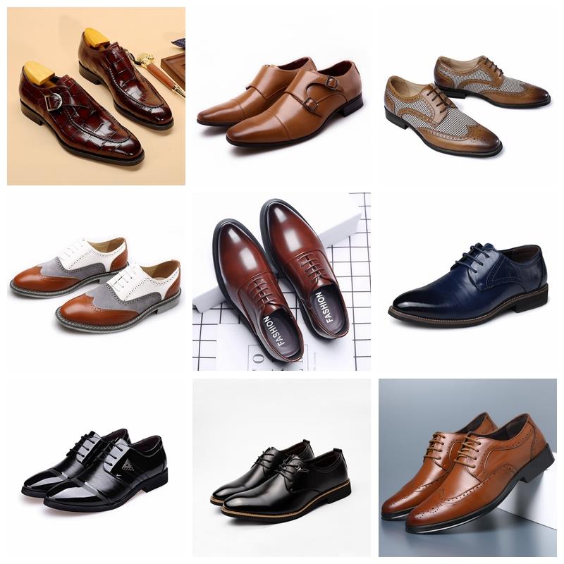 样板间衣帽间拍摄道具系带棕色英伦皮鞋男士衣柜鞋柜软装饰品摆件