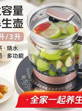 花茶养生壶2026新款养生壶大容量2升壶电热炖煮一体水家用多功能L