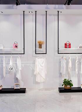 服装店展示架悬挂衣架男女装吊杆悬吊式天花板婚纱架童装橱窗吊架