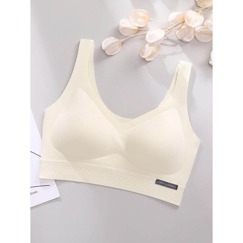 无痕运动内衣女舒适无钢圈美背文胸聚拢收副乳防下垂背心式文胸罩