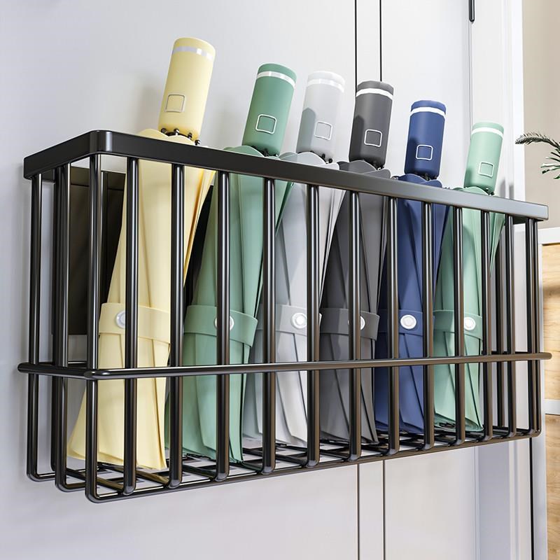 伞架置物架家用磁吸雨伞架门口放伞神器雨具收纳S架遮架挂壁式挂