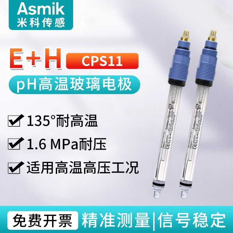 米科pH计E+H数字式玻璃电极探头水质分析pH值酸碱度传感器检测仪