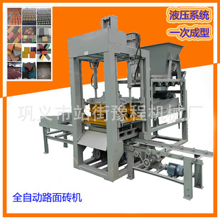 大型免烧砌块砖机混凝土预制块检查井字砖机海绵透水面包制砖机