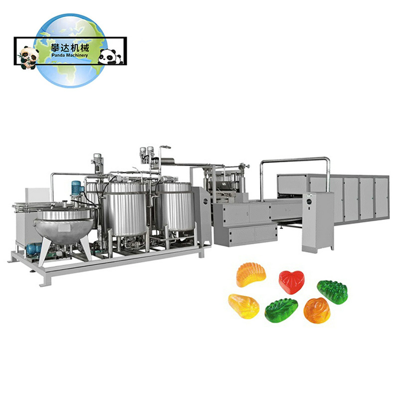 自动凝胶软糖生产线专业多功能糖果机械制造厂家糖果浇注产线