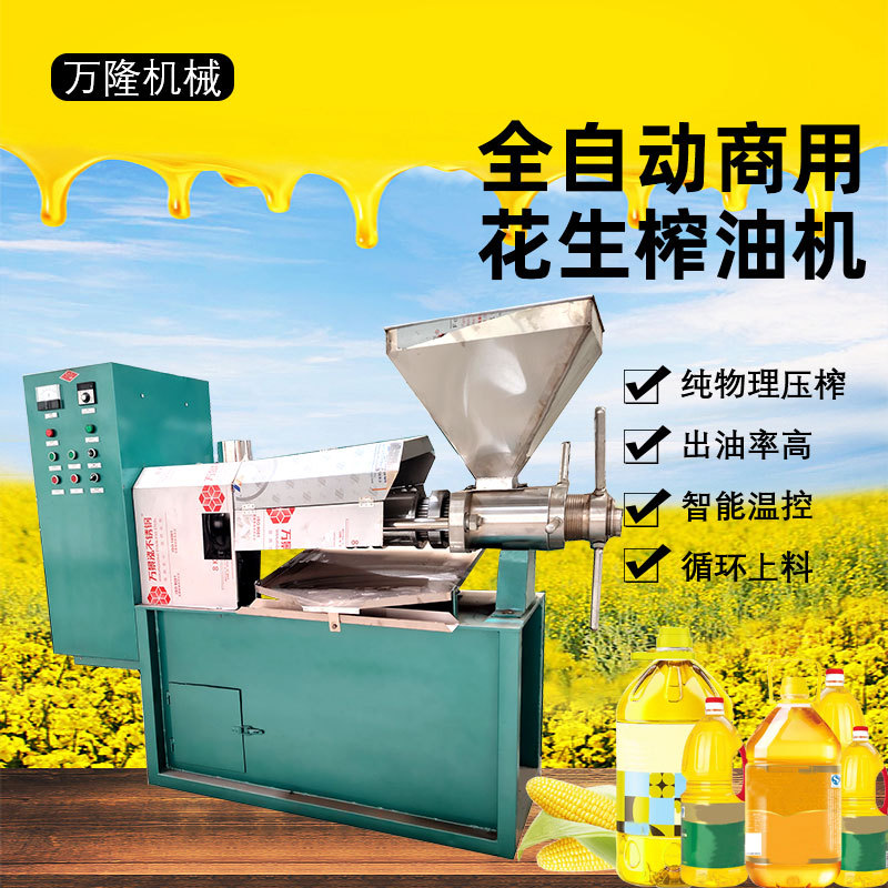 全自动螺旋炸油机花生芝麻香油机多功能商业大型油坊用棉籽榨油机