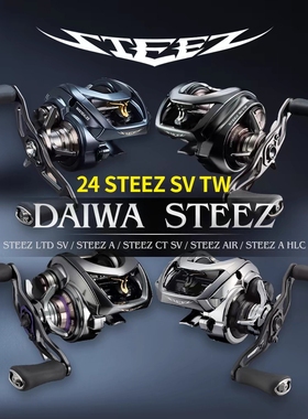 达亿瓦24STEEZ CT SV TW/LTD远投泛用水滴轮海钓路亚史帝兹steez