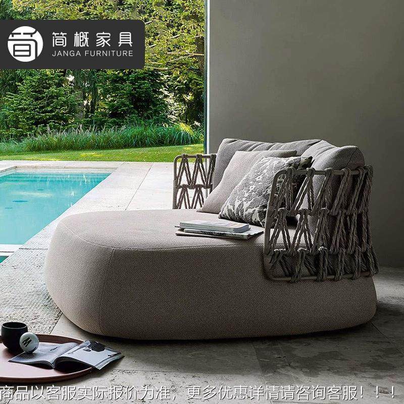 别墅庭院户外575沙防水防晒藤织沙发椅茶发几园组花露台沙发合躺,住宅家具,户外沙发,淘宝优惠券,粉丝福利购,淘宝优惠卷