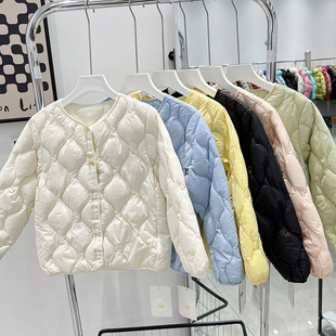 女童羽绒内里2023秋冬新款儿童校服内搭轻薄韩版羽绒服外套童装潮