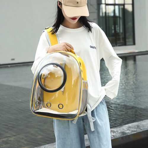 太空舱猫包2024新款全景透明户外宠物包透气舒适猫咪外带宠物用品