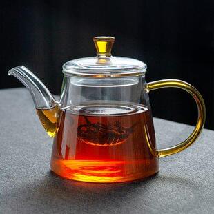 家用 雅集茶具璃山壶玻璃茶壶单壶泡耐高温茶壶茶水分离煮茶壶套装