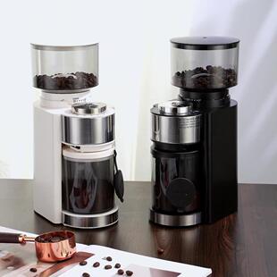 跨境电动磨豆机家用全自动咖啡豆研磨机专业手冲意式咖啡机磨粉器