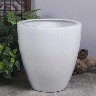 加高款景德镇陶瓷缸书画 画筒卷轴缸水缸古法养鱼老式鱼缸客厅荷