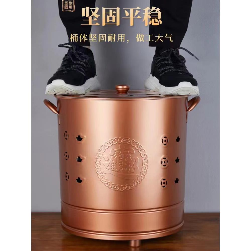 厂家直销不锈钢烧纸桶家用烧金桶特大号烧元宝炉聚宝盆焚烧桶加厚