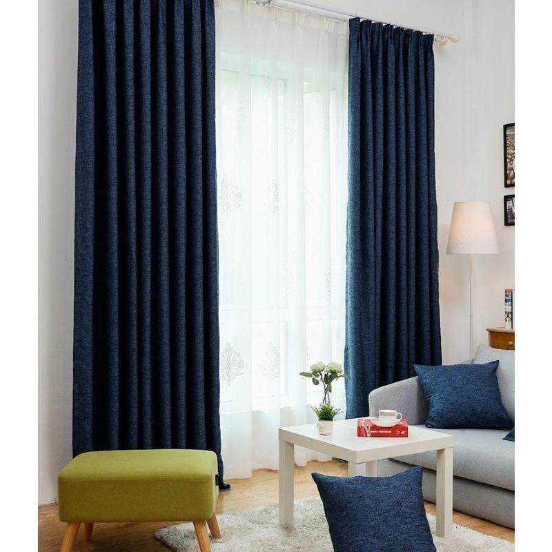 现代简约纯色亚麻棉麻北欧风全遮光保暖窗帘客厅卧室书房遮光窗帘,居家布艺,定制窗帘,淘宝优惠券,粉丝福利购,淘宝优惠卷