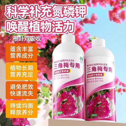 三角梅开花专用营养液肥促花爆花骨粉复合肥料养花枝繁叶茂促开花