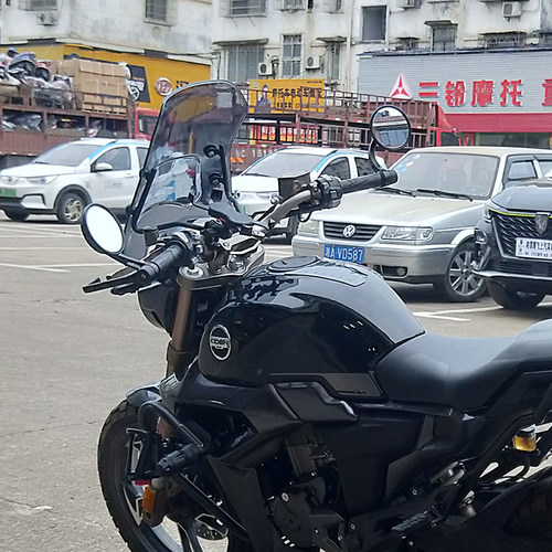 启典KD150-G1前挡风玻璃 前挡风板150G2复古前挡风摩托车改装配件
