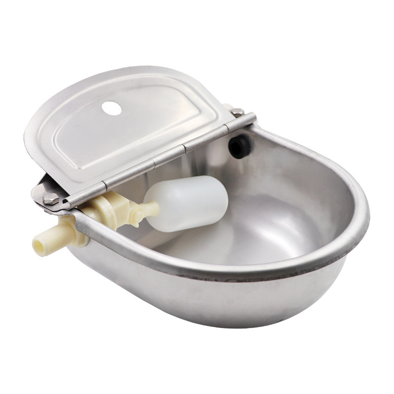 不锈钢牛用饮水碗加厚304浮球水碗饮水器牛马羊饮水槽自动喝水碗