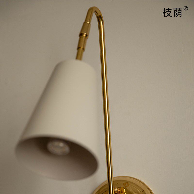 枝荫复古黄铜壁灯北欧中古客厅走廊创意氛围墙灯卧室床头灯壁挂灯