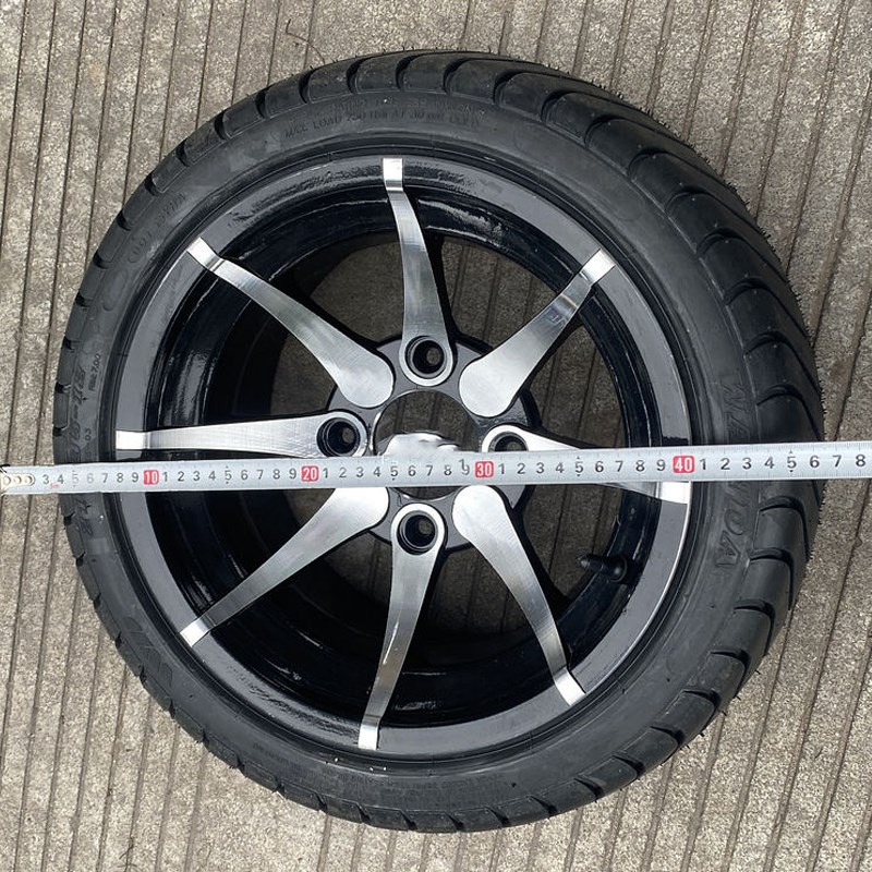 改装四轮车配件沙滩卡丁车踏板车215/35-12公路轮胎轮毂215/40-12