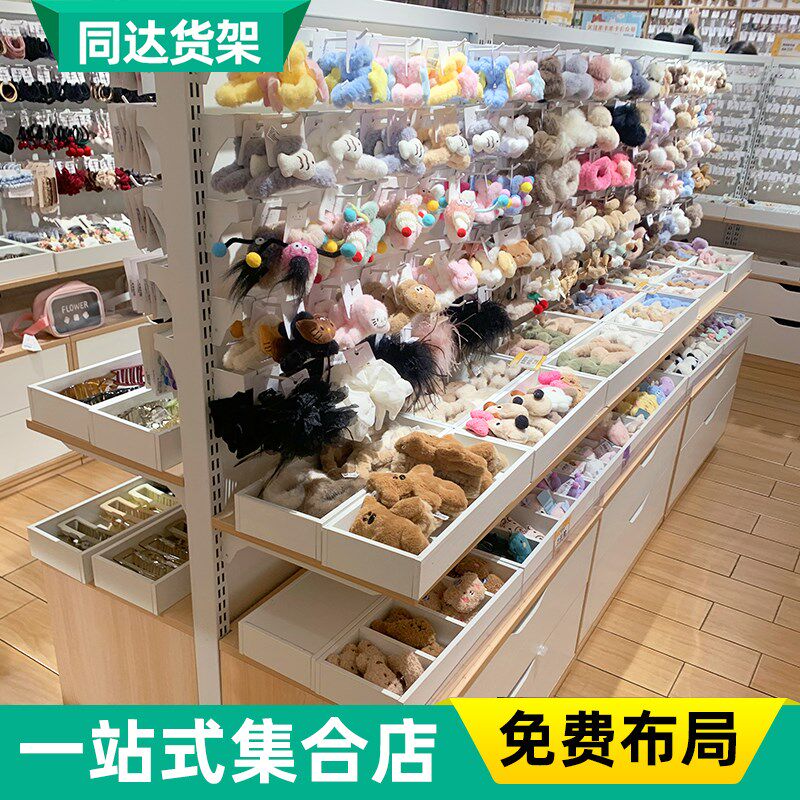 饰品货架悬挂上墙项链发箍发夹首饰陈列展示谷子潮玩精品店展示架
