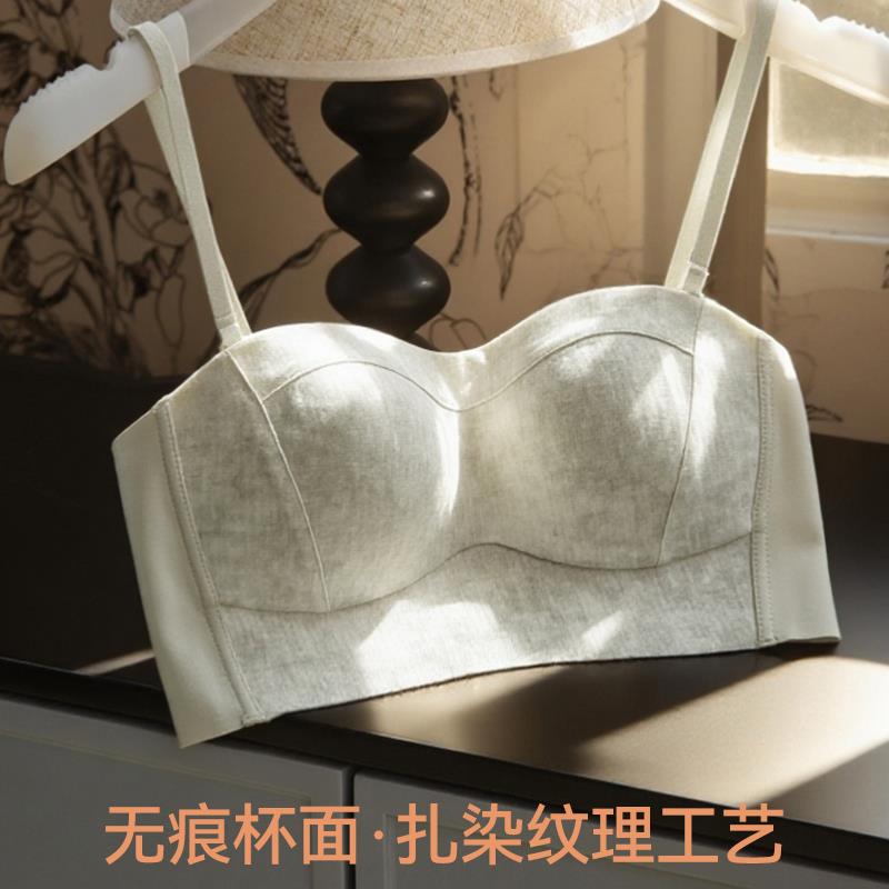 保暖抹胸内衣女款小胸聚拢显大薄款2025新款防下垂裹胸无痕文胸罩