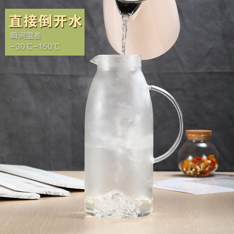 超大号容量耐热高温玻璃凉水杯储凉白开冷水壶过滤泡茶壶凉壶家用