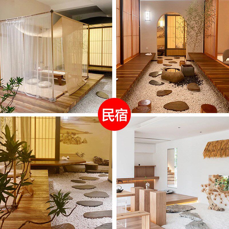 白石子庭院景观铺路鹅卵石鱼缸多肉盆栽铺面园林装饰白色大小石头