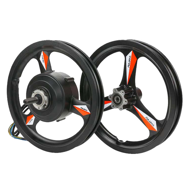 14寸代驾车电机折叠电动车前后轮毂高速36V48V350W400W自行车改装
