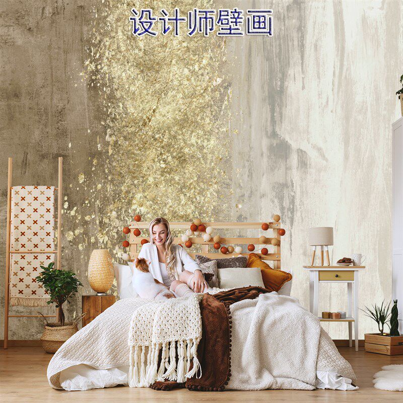 北欧艺术现代轻奢高级感壁纸鎏金浮雕墙布客厅会所背景墙纸3d壁画