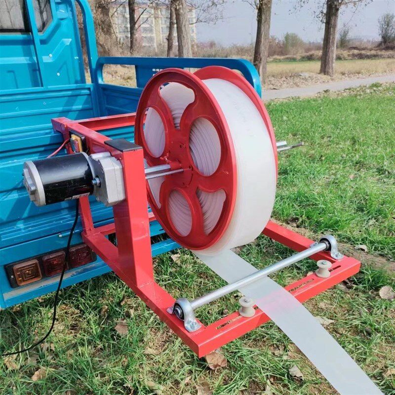 新款电动卷管器农用灌溉浇地水带自动收卷48v60v滴灌带收放缠管机