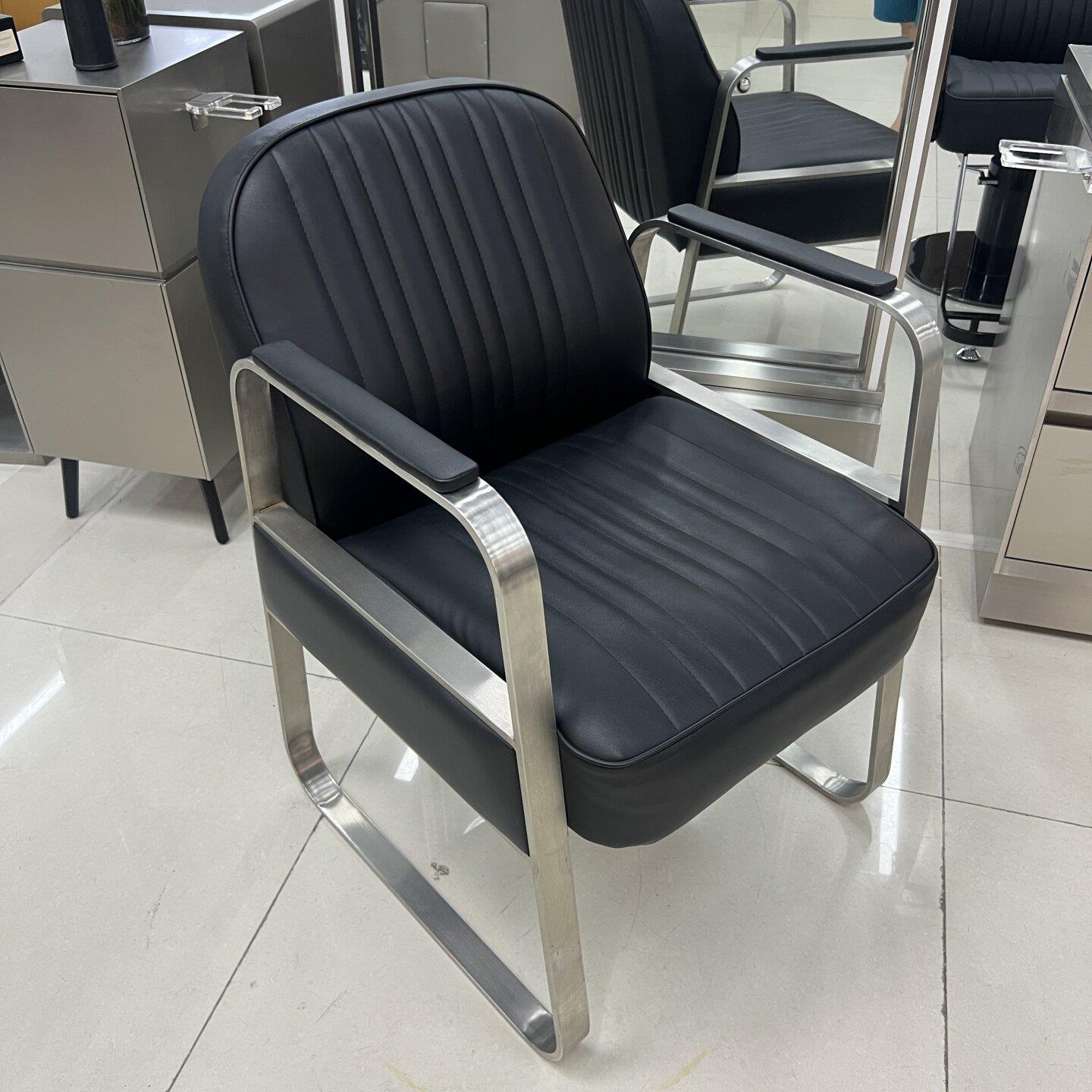 高端烫染理发店椅子发廊专用剪发椅子时尚美发店椅子沙发座椅新款