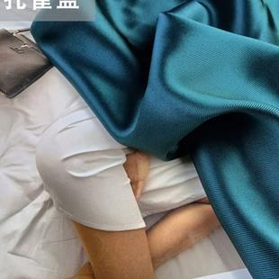 进口斜纹三醋酸缎面布料 春夏面料 纯色醋酸料子服装 光泽垂坠套装