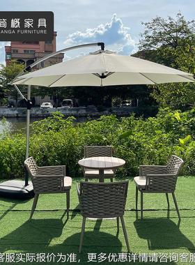 北欧户外藤桌椅休闲餐桌组编合宿庭单院人沙发茶84729几组民合家