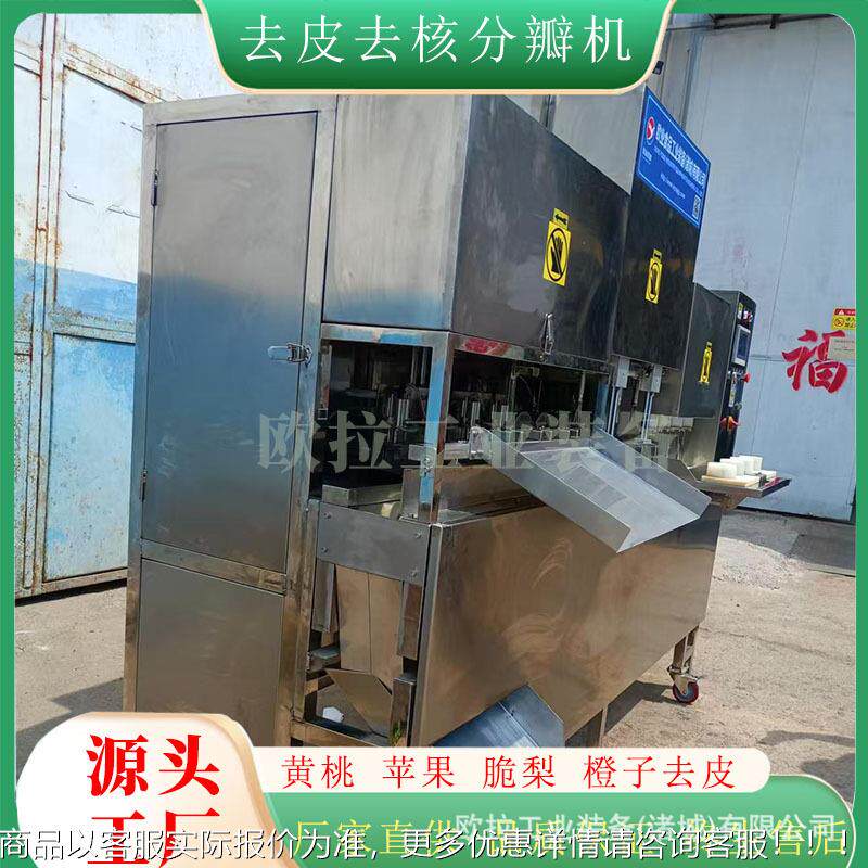 全自动商瓣用带核水去果削去皮去核EKZ机 苹果 黄桃皮核分设备