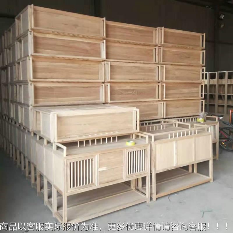 新中式玄关咨询客服桌实中国风条案店关台窄桌老玄榆木装饰酒木条