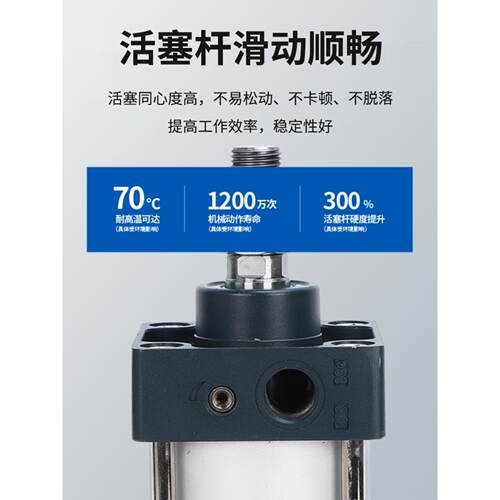 SC标准气缸大推力40/50/63/80/100X25X50X63X80X100X150X200X250S