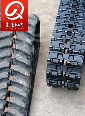 玉柴YC10/13/15/18/20/35中小型微挖橡胶履带小挖机炼条钢铁履带