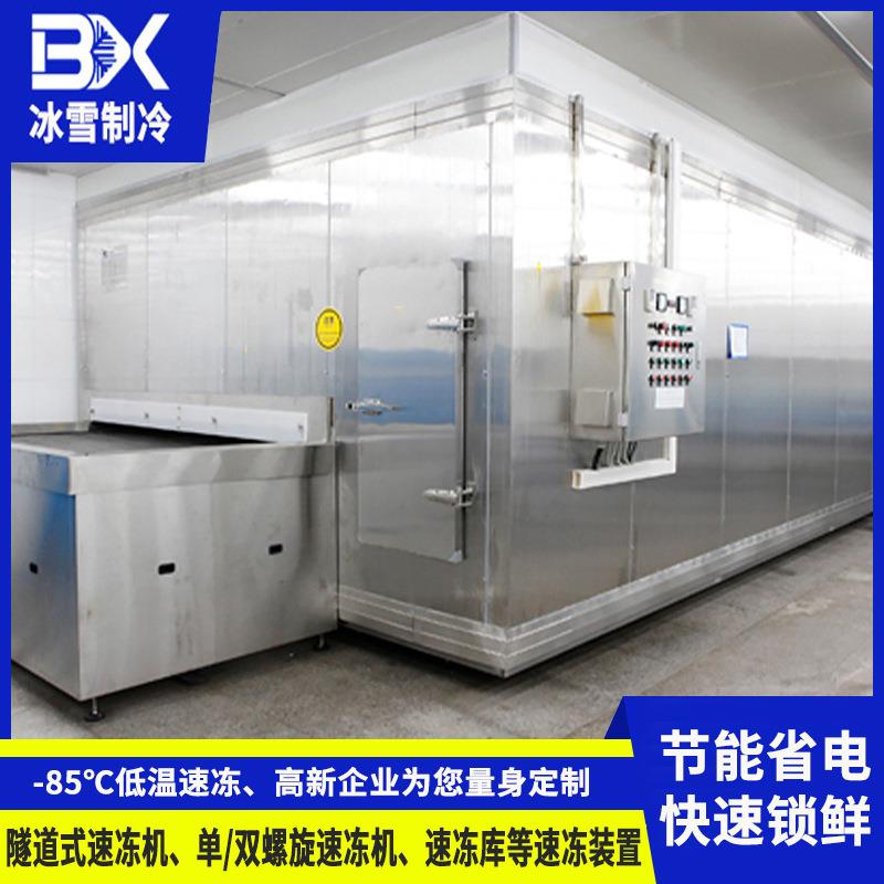 食品隧道式速冻设备100KG隧道式速冻机选